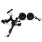 Motorcycle phone mount speaker set with two horn speakers and clamp bracket