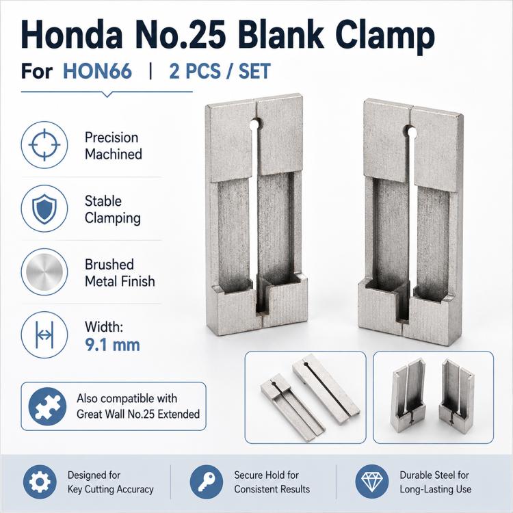 2 PCS/Set For Honda No.25 HON66 Vertical Keys Duplicating Fixture Clamps