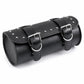 Vintage Leather Handlebar Hanging Bag for Motorcycles and Electric Bikes