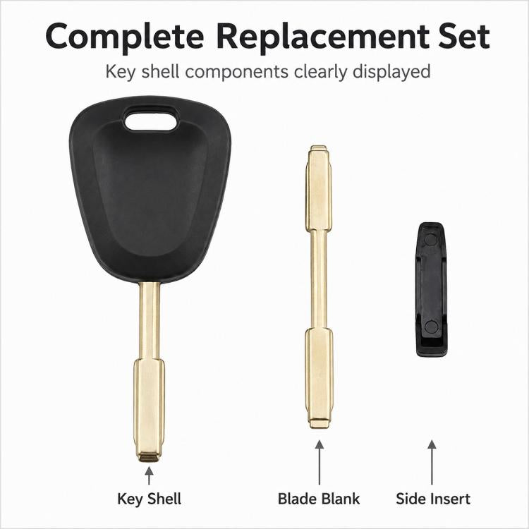 For Jaguar Car Spare Key Shell with Key Blank and hip Slot