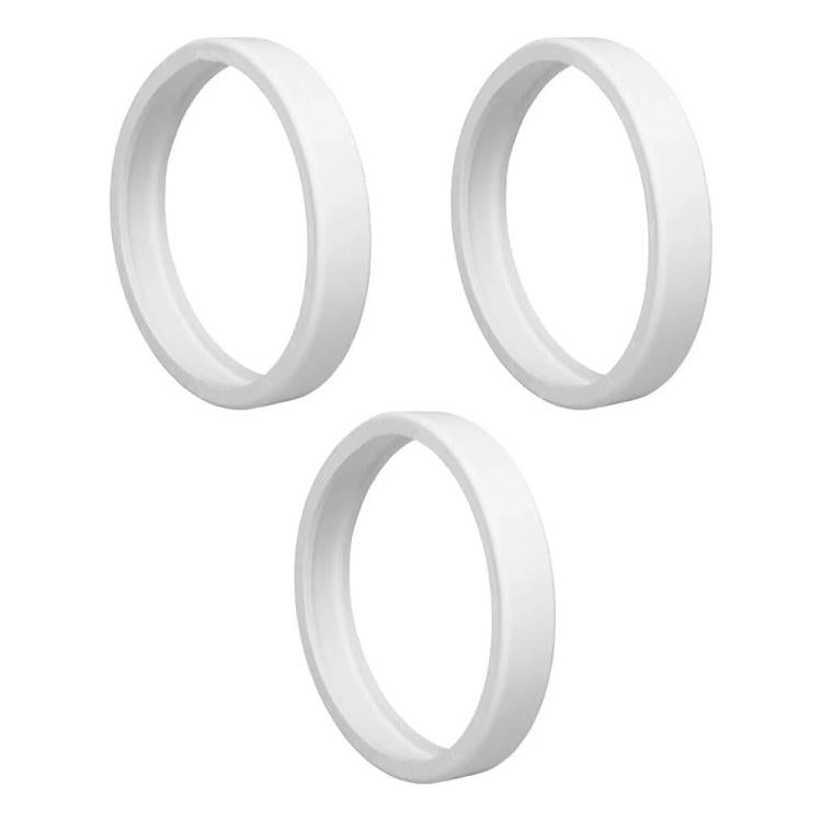 Pool cleaning sweeper tires set of 3 white circular rings