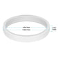 Pool cleaning sweeper tire ring with size markings: 6.3in/7.08in, 0.98in thick