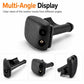 Windshield washer wiper jet nozzle, black dual-outlet sprayer with mounting base