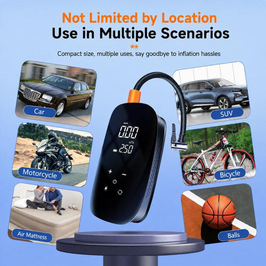 Wireless Digital Display Car Air Pump Portable Car Electric Tire Air Pump
