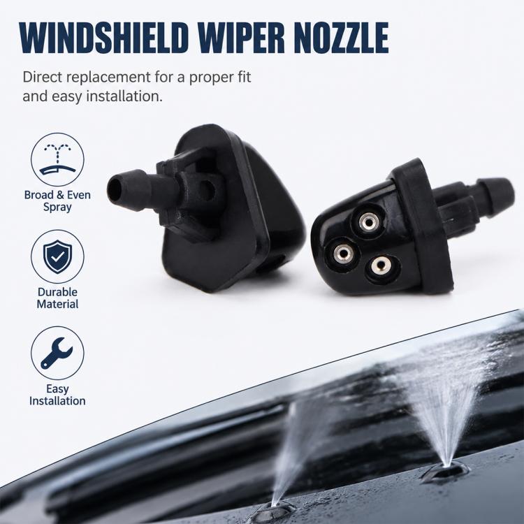 2 PCS Front Windshield Washer Wiper Jet Water Spray Nozzle for Suzuki