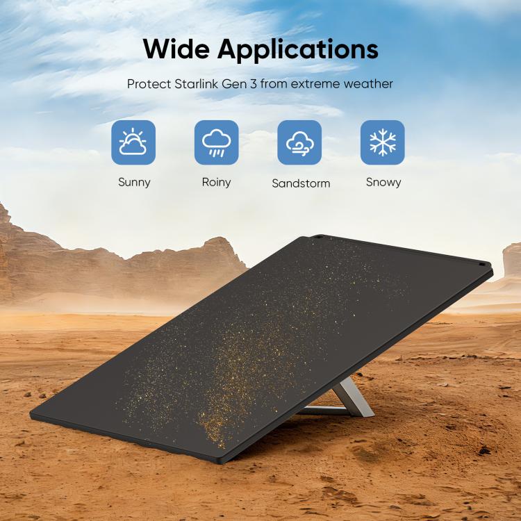 Satellite Disk Waterproof Sandproof Silicone Protective Case, For Starlink Mini
