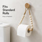 Wooden Beaded Toilet Paper Holder / Towel Rack