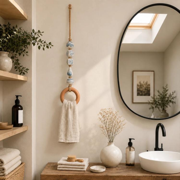 Creative Portable Beaded Towel Holder