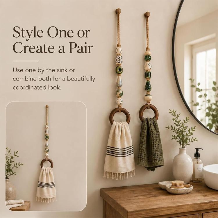 Creative Portable Beaded Towel Holder