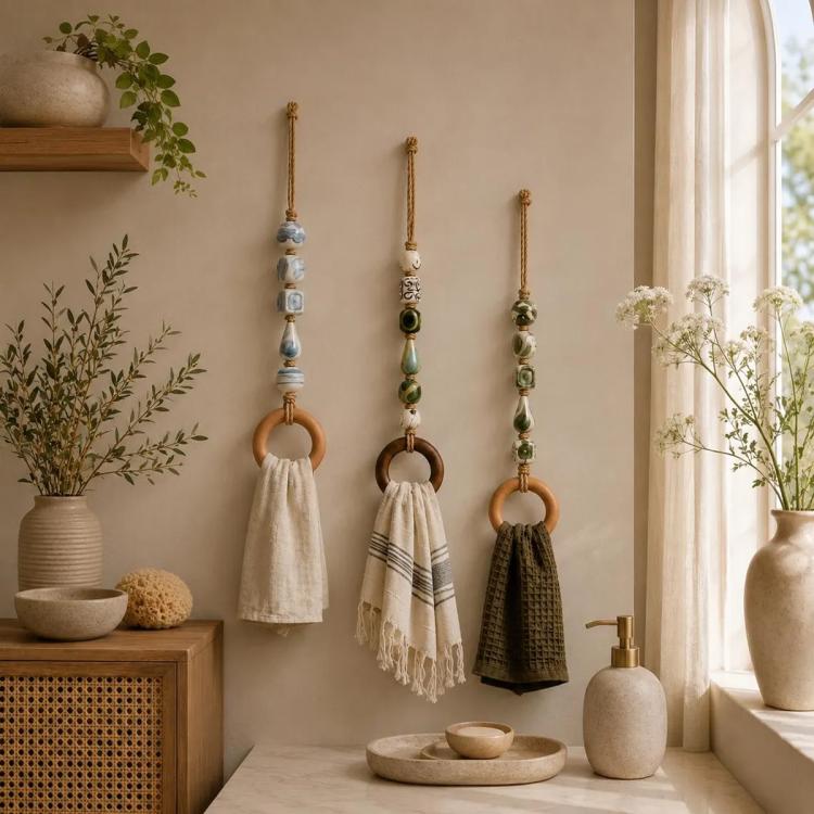 Creative Portable Beaded Towel Holder