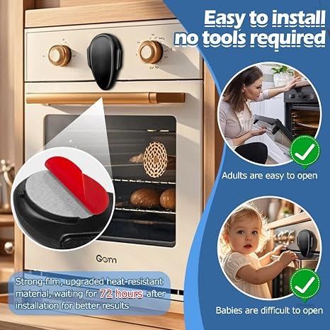Built-in Oven Door Child-proof Lock Safety Latch