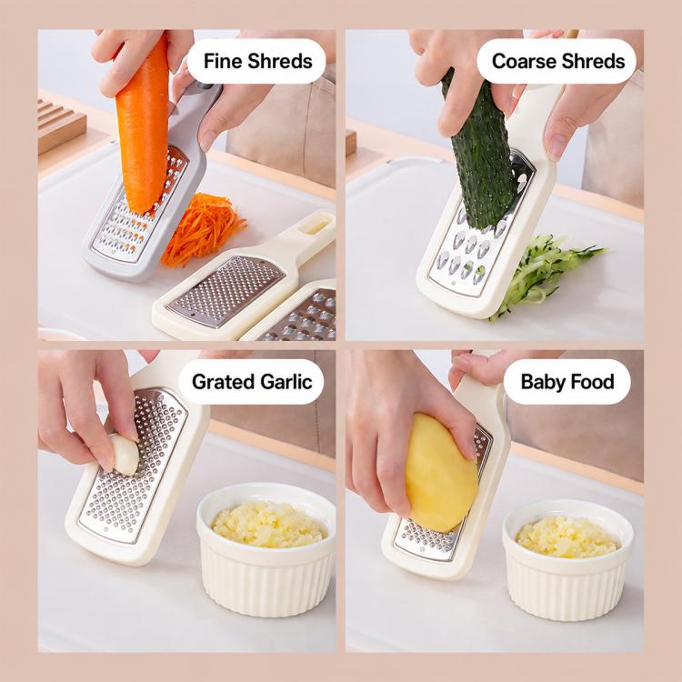 LsCook 3 in 1 Stainless Steel Vegetable Grater