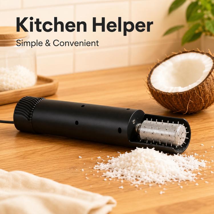 LsCook Portable Handheld Electric Coconut Meat Scraper, US Plug, UK Plug, EU Plug