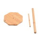 Bamboo countertop storage rack base with two support rods