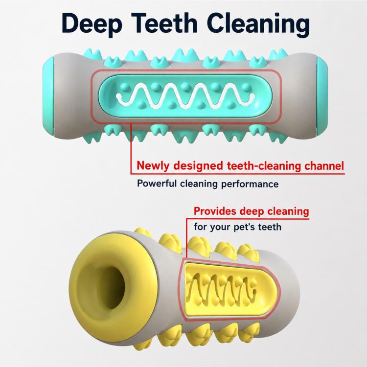 Dog Chewable Bone Shaped Reinforced Gray Shell Teething Stick Pet Toy