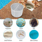 White pool skimming filter basket with basket debris filter performance icons