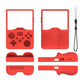 Red silicone protective case for handheld game console, with lanyard cord