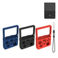 Silicone protective case for handheld console in blue, black, and red