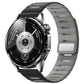 Horizontal Stripes Two Color Magnetic Silicone Watch Band, 22mm