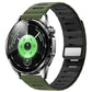 Horizontal Stripes Two Color Magnetic Silicone Watch Band, 22mm