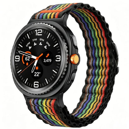 Ocean Wave Texture Nylon Watch Band, For Galaxy Watch9 / 8 / 8 Classic