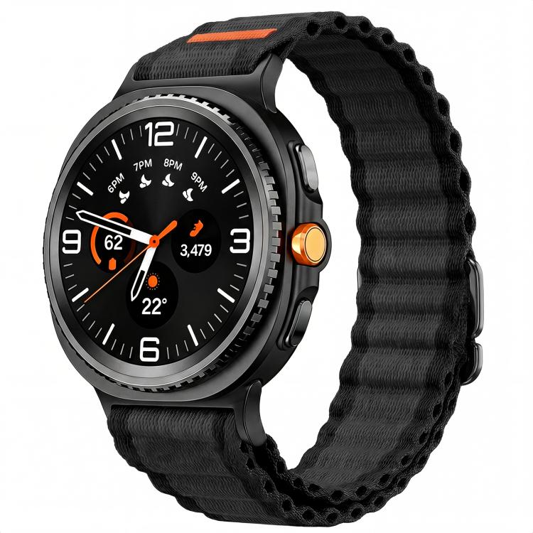 Ocean Wave Texture Nylon Watch Band, For Galaxy Watch9 / 8 / 8 Classic