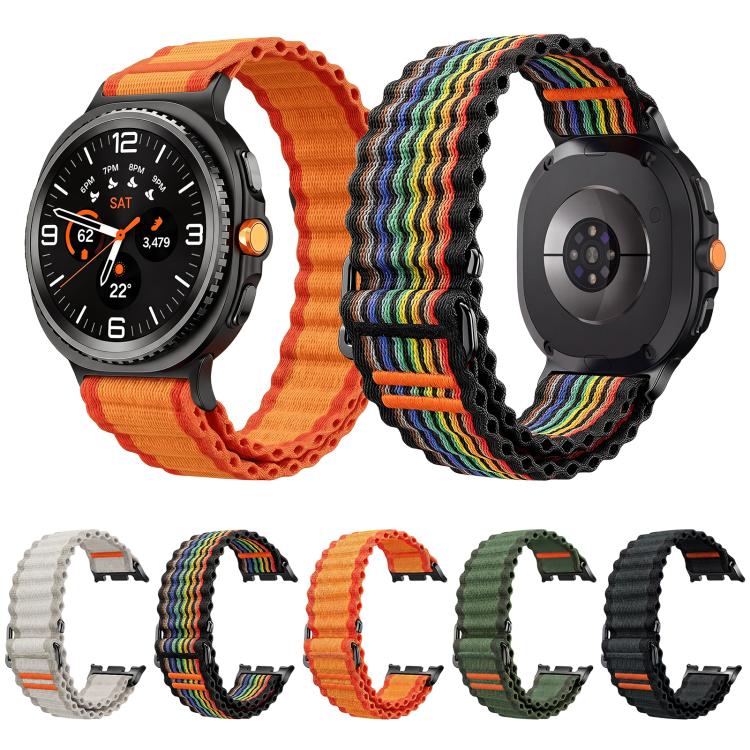 Ocean Wave Texture Nylon Watch Band, For Galaxy Watch9 / 8 / 8 Classic