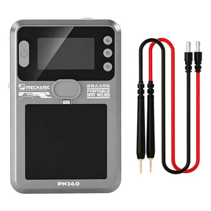 Portable spot welding machine with digital display and dual welding cable leads