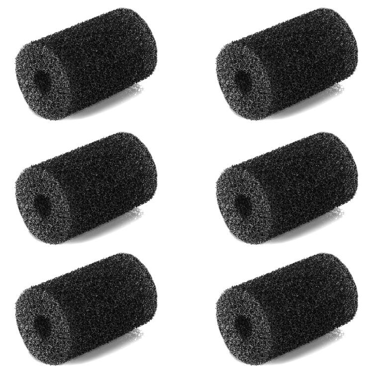 Black replacement scrubbing sponges, 6-pack for pool cleaner