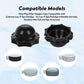 Black pool stopper caps with dome cover and open flanged outlet plug