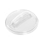 Transparent plastic sand filter cover with molded insert