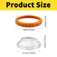 Orange plastic nut and clear cover for round sand filter openings