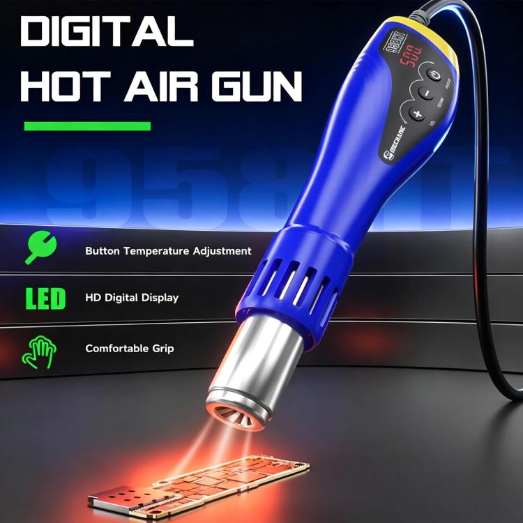 MECHANIC hot air gun with HD digital display and glowing metal nozzle