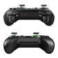 8BitDo Orion Youth wireless controller angled top view with green joystick caps