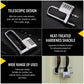 Adjustable Lock-Length Combination Lock for Cabinet Door Handles