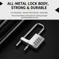Adjustable Lock-Length Combination Lock for Cabinet Door Handles