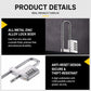 Adjustable Lock-Length Combination Lock for Cabinet Door Handles