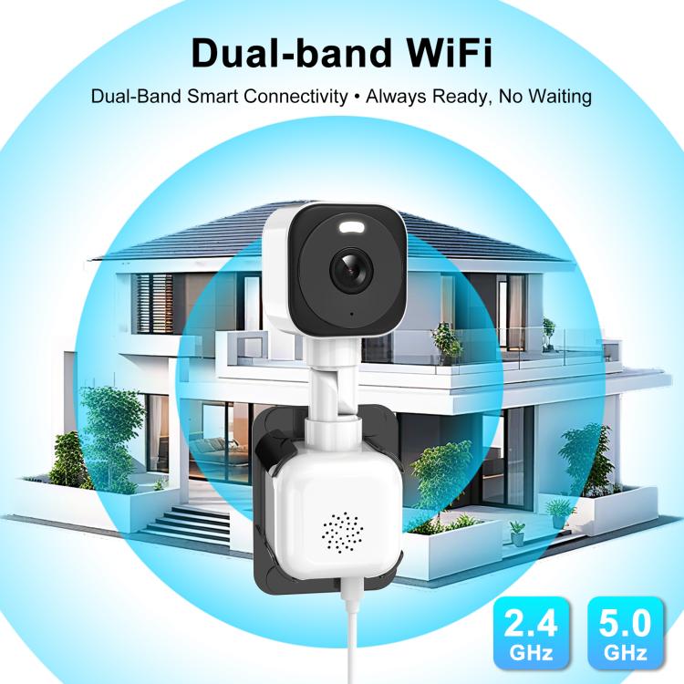 K90 Dual Band 2K Dual Surveillance Camera Supports Two-way Voice Intercom