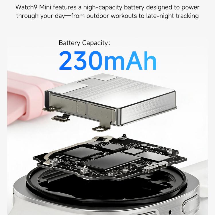 W9 Mini 1.29 inch IPS Round Screen Foreign Language Version Smart Watch Supports Blood Glucose Testing