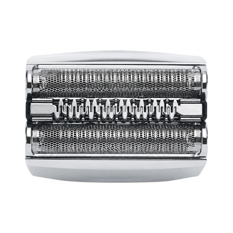 Braun Series 7 shaver foil head with center trimmer blade, silver and black