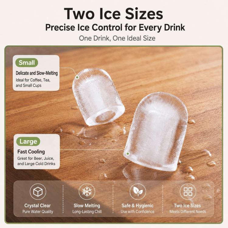 Mini Portable Fully Automatic Bullet Shaped Smart Ice Maker, EU Plug, US Plug, UK Plug, AU Plug