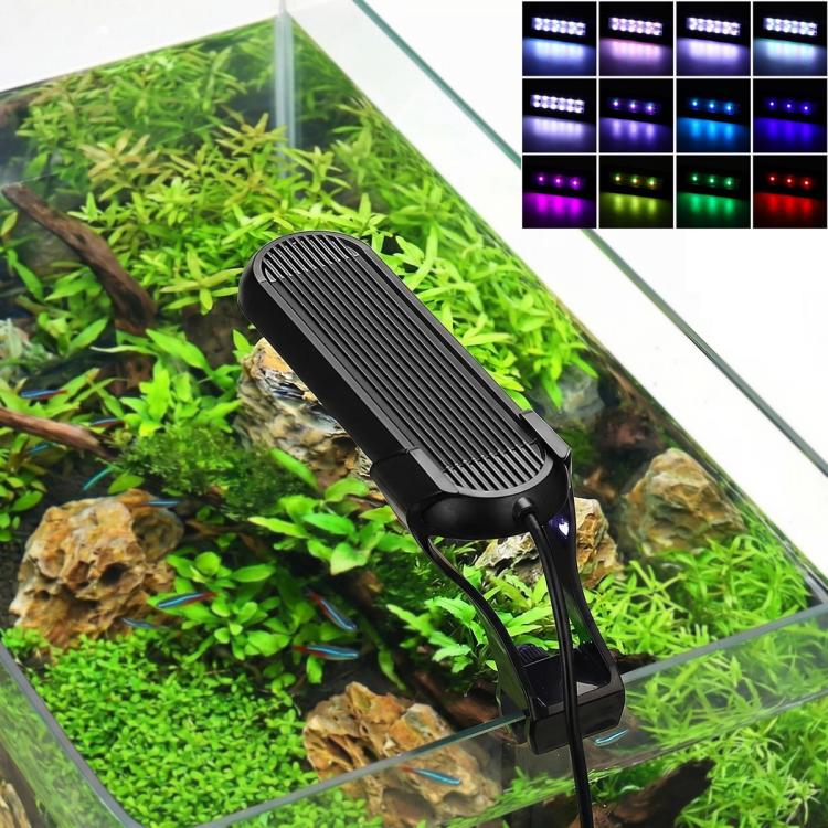 HS-Q30 110V/220V 12W 36 LEDs Clip-on Aquarium Light with Timer and Dimming Function, US Plug, EU Plug, UK Plug, AU Plug