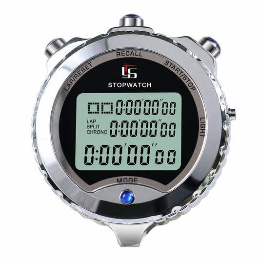 Luminous Metal Stopwatch Sports Training Swimming Track & Field Timer, YS-610L 10 Laps Memory, YS-630L 30 Laps Memory, YS-660L 60 Laps Memory, YS-6100L 100 Laps Memory