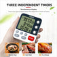 YS-318 Three-Group Countdown Kitchen Timer with Mute & Flashing Light Alert, YS-318