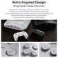 White and black N64 Bluetooth game controllers with classic button layout