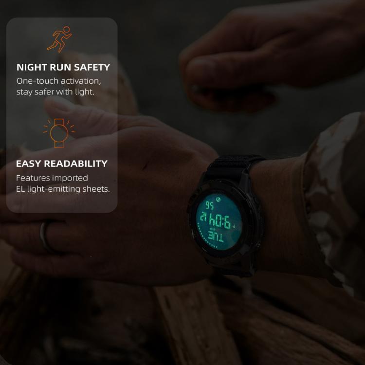 NORTH EDGE LiteCore Men Outdoor Waterproof Compass Pedometer Smart Sports Watch