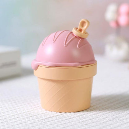 Ice Cream Shape Type-C Mini Desktop Night Light Humidifier, Water Tank Capacity: 150ml