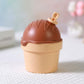 Ice Cream Shape Type-C Mini Desktop Night Light Humidifier, Water Tank Capacity: 150ml