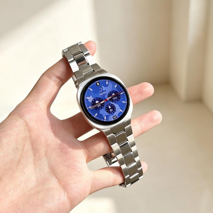 Three-Link Oyster Folding Clasp Stainless Steel Watch Band, For Galaxy Watch Ultra2 2026 / 2025 / 1 2024, For Galaxy Watch9 / 8 / 8 Classic