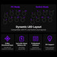 8BitDo V3 arcade stick controller, purple layout with multiple circular action buttons